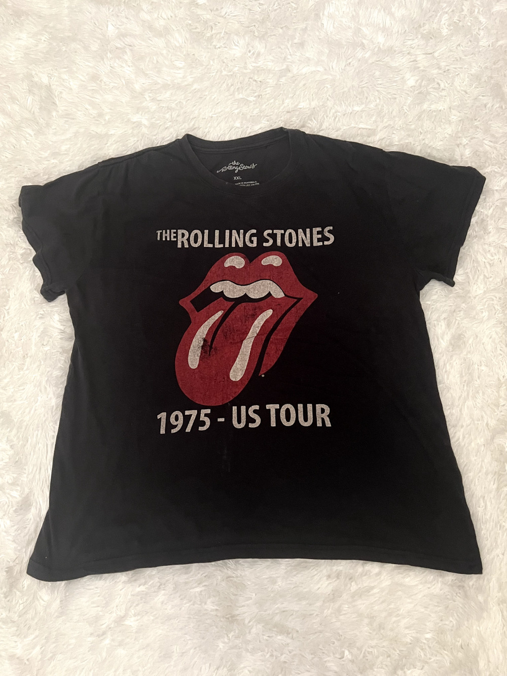 The Rolling Stones 1975 – US Tour Graphic T Shirt Size XXL